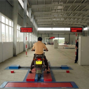 Motorcycle testing line